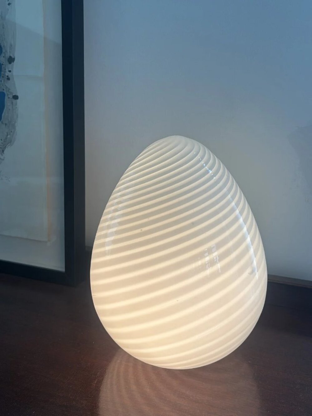 Murano Egg Lamp (12")